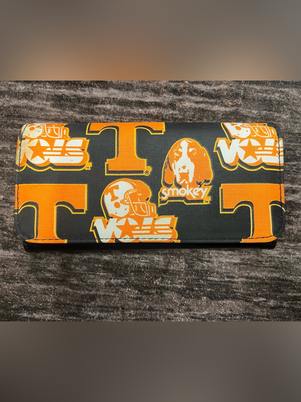 Smokey Tennessee Volunteers Black & Orange Wallet